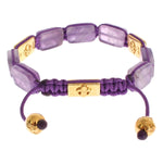 Nialaya CZ Amethyst 18K Gold 925 Bracelet NIA20249-2