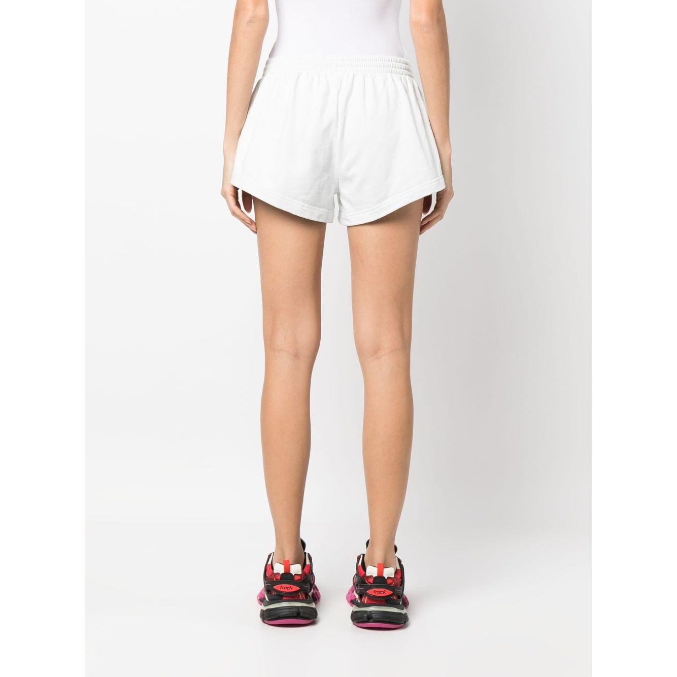 Balenciaga flared elasticated-waist shorts