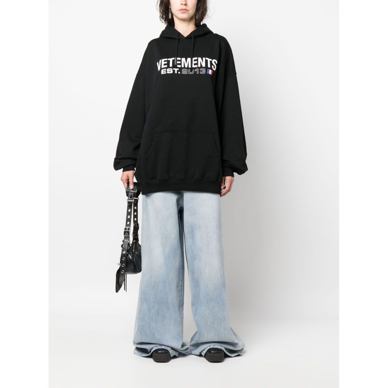 Vetements Sweaters Black Topwear