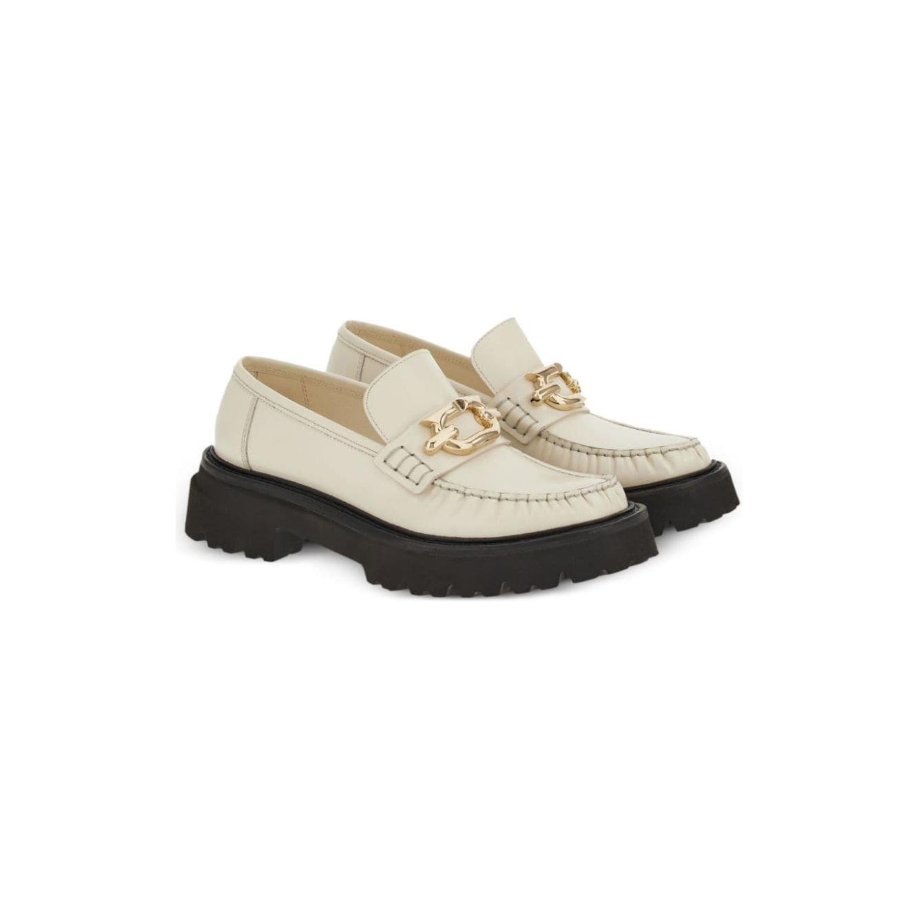 Ferragamo Gancini-plaque Leather Loafers 01G019763905002