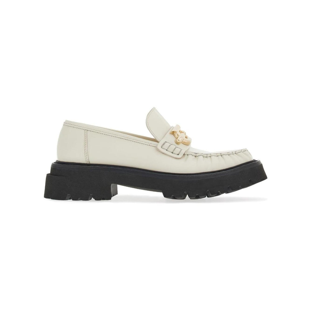 Ferragamo Gancini-plaque Leather Loafers 01G019763905002