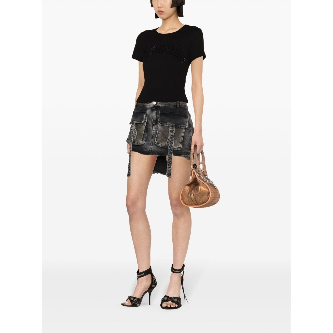 Blumarine T-shirts and Polos Black Topwear