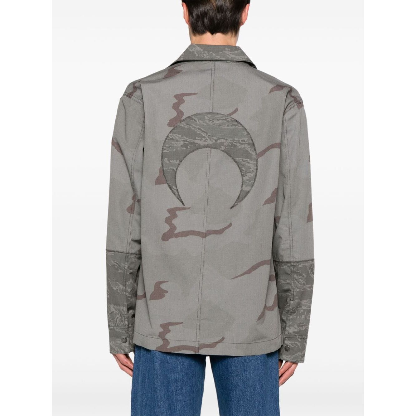 MARINE SERRE Coats Grey Jackets