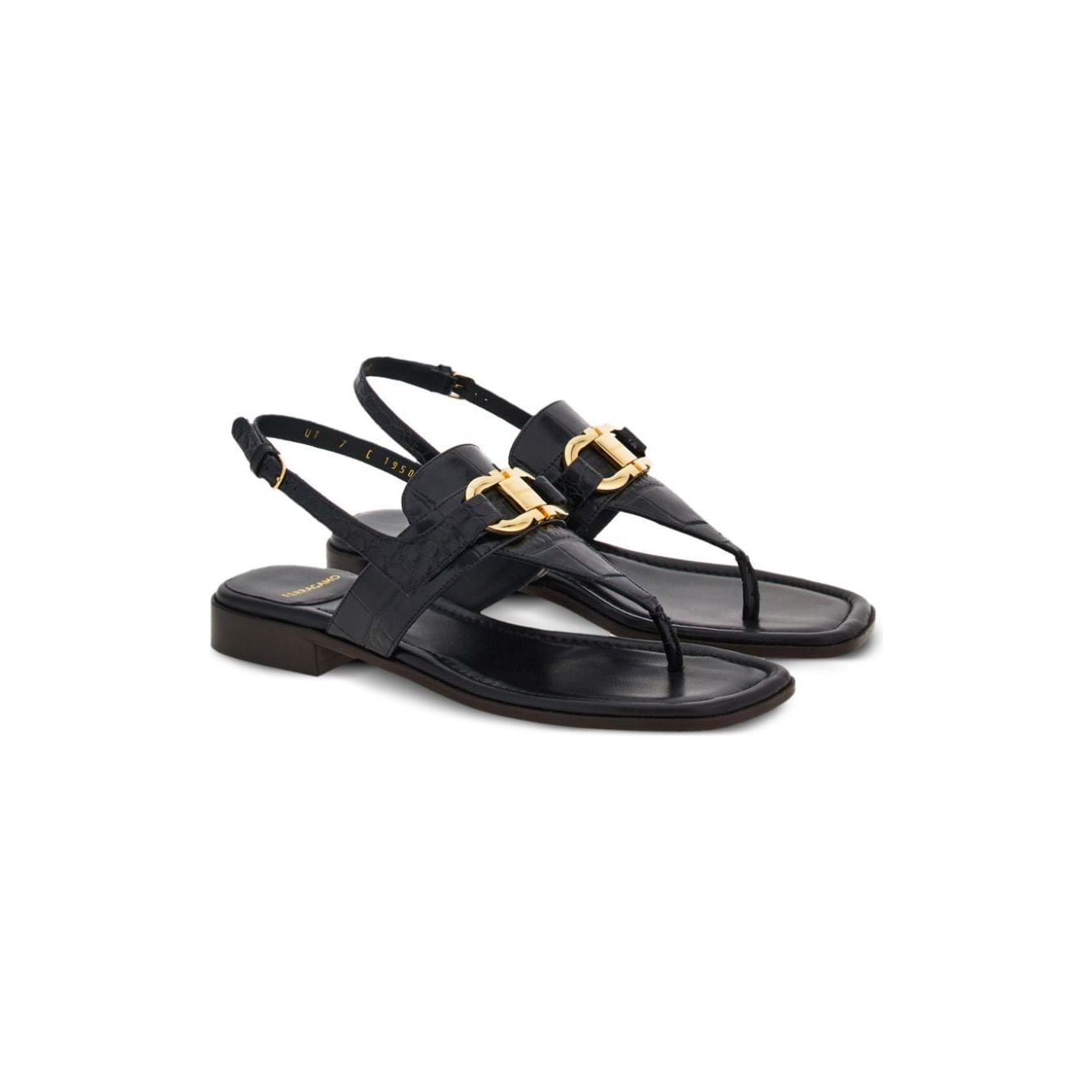 Ferragamo Gancini-buckle Leather Sandals 01G998769216001