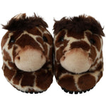 Dolce & Gabbana Brown Giraffe Slippers Flats Sandals Shoes LA6457-35