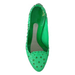 Dolce & Gabbana Green Crystal Floral CINDERELLA Heels Shoes LA7276-39