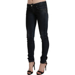 Acht Black Washed Low Waist Skinny Denim Jeans PAN71228-26