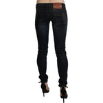 Acht Black Washed Low Waist Skinny Denim Jeans PAN71228-26