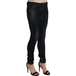 Acht Black Washed Low Waist Skinny Denim Jeans PAN71228-26