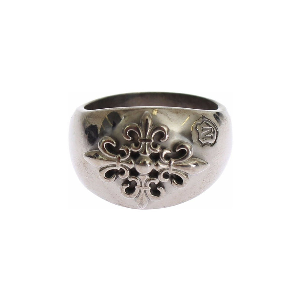 Nialaya Silver 925 Sterling Authentic Crest Ring SIG19117-US12,5