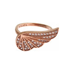 Nialaya Pink Gold 925 Silver Womens Clear CZ Ring SIG19107-4,5