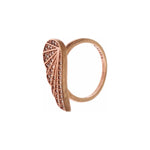 Nialaya Pink Gold 925 Silver Womens Clear CZ Ring SIG19107-4,5