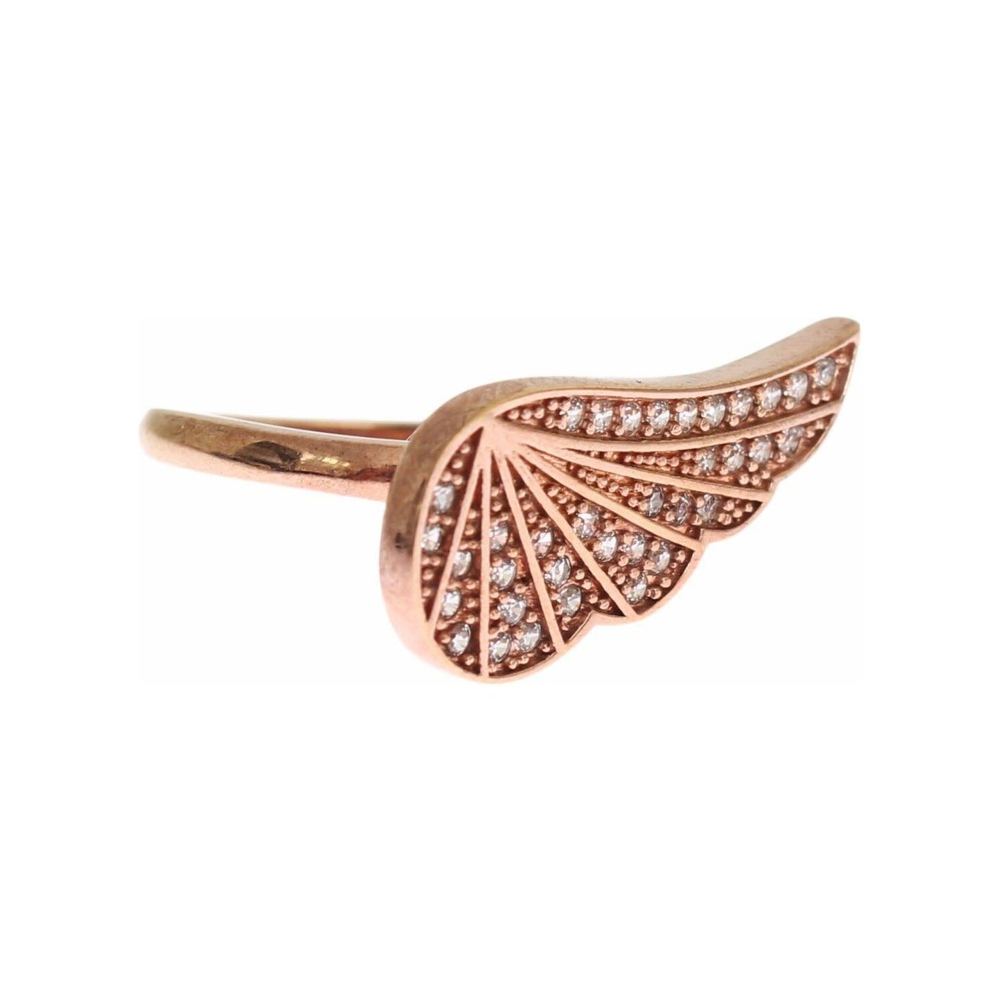 Nialaya Pink Gold 925 Silver Womens Clear CZ Ring SIG19107-4,5