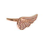 Nialaya Pink Gold 925 Silver Womens Clear CZ Ring SIG19107-4,5