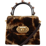 Dolce & Gabbana Brown Giraffe Crossbody Purse Borse WELCOME Purse VAS12215