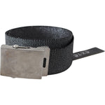 Exte Black Silver Metal Brushed Buckle Waist Belt BEL8071-100