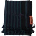 Missoni Multicolor Striped Wool Unisex Neck Wrap Shawl MS1916