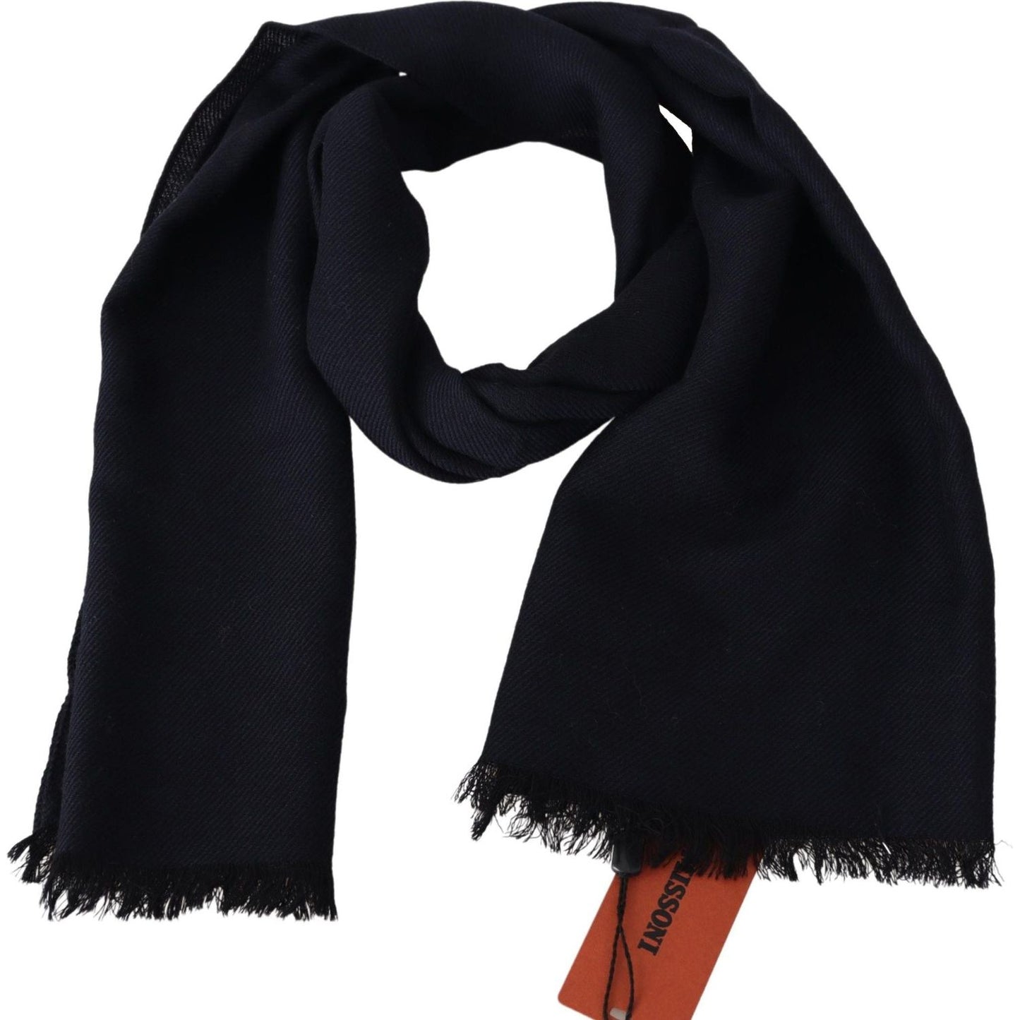 Missoni Black 100% Wool Knit Unisex Neck Wrap Shawl Scarf MS1961