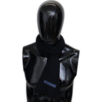 Missoni Black 100% Wool Knit Unisex Neck Wrap Shawl Scarf MS1961