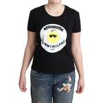 Moschino Black Cotton Sunny Milano Print T-shirt TSH5068-40