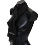 Missoni Black 100% Wool Unisex Neck Wrap Scarf MS2137BG