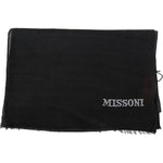 Missoni Black 100% Wool Unisex Neck Wrap Scarf MS2137BG