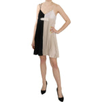 PINKO Black and White Mini Sleeve less A-line Princess Dress TSH3647- 42