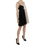 PINKO Black and White Mini Sleeve less A-line Princess Dress TSH3647- 42