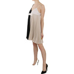 PINKO Black and White Mini Sleeve less A-line Princess Dress TSH3647- 42