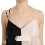 PINKO Black and White Mini Sleeve less A-line Princess Dress TSH3647- 42