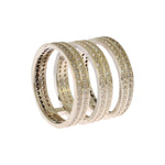 Nialaya Authentic Womens Clear CZ 925 Sterling Silver Ring SIG19073-49