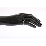 Nialaya Gold Authentic Womens Clear CZ Gold 925 Silver Ring Nr. 94- US5