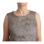 Comeforbreakfast Gray Sleeveless Shift Knee Length Dress DR28568 - 42
