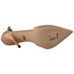 Dolce & Gabbana Beige Ankle Chain Strap High Heels Pumps Shoes LA9631 - 39