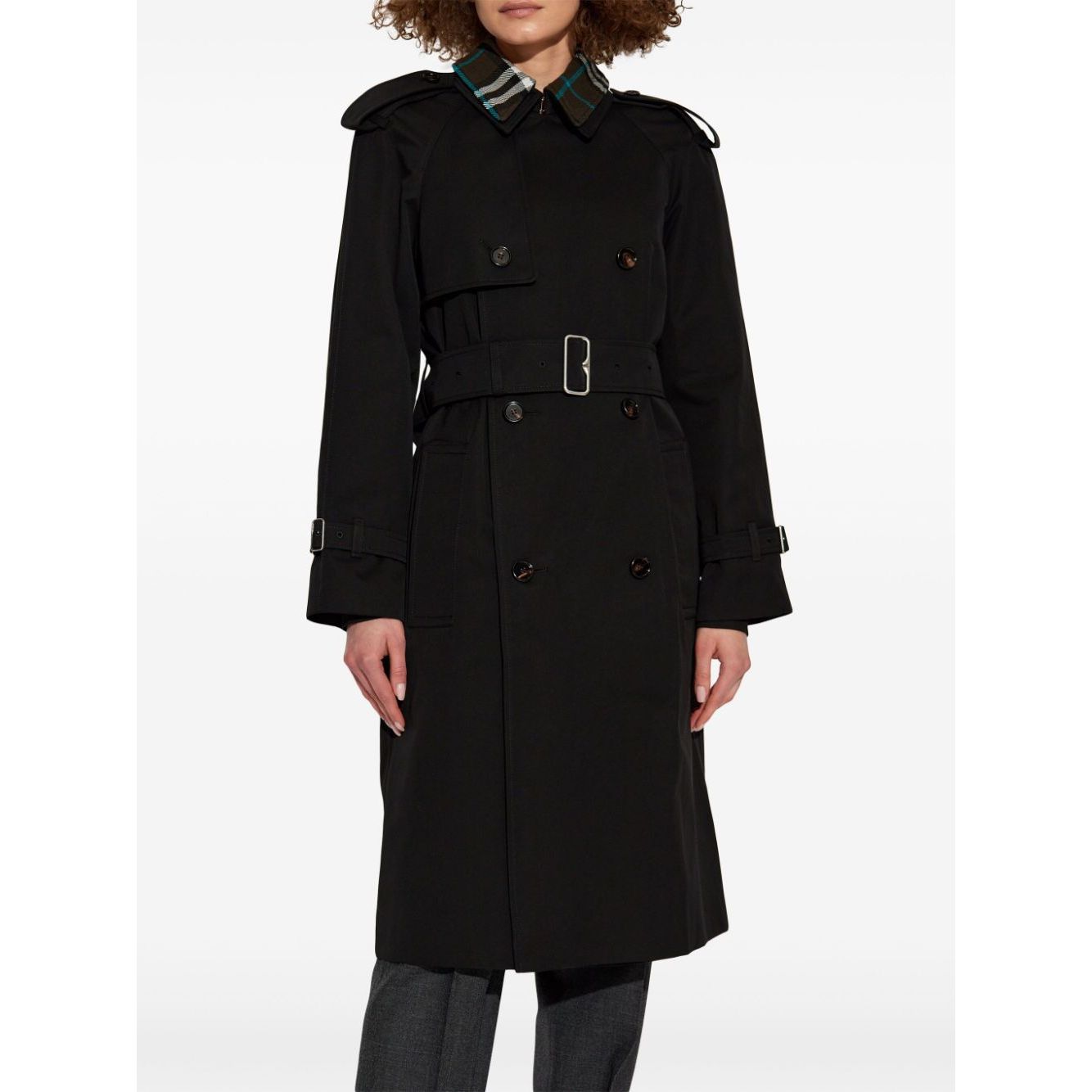 Burberry detachable-collar trench coat