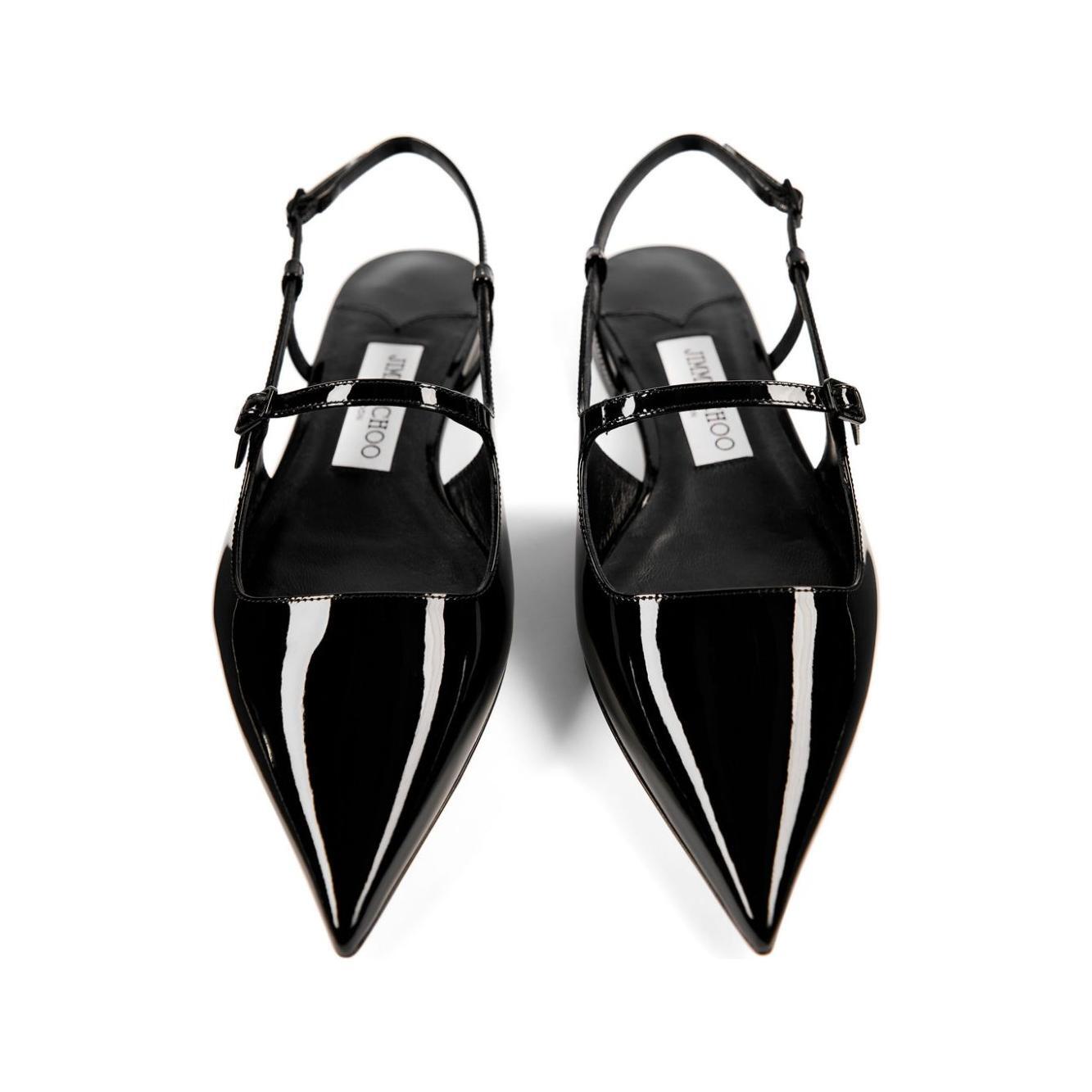 Jimmy Choo Didi Flat Patent Leather Low Shoes DIDIFLATPATBLACK-P25