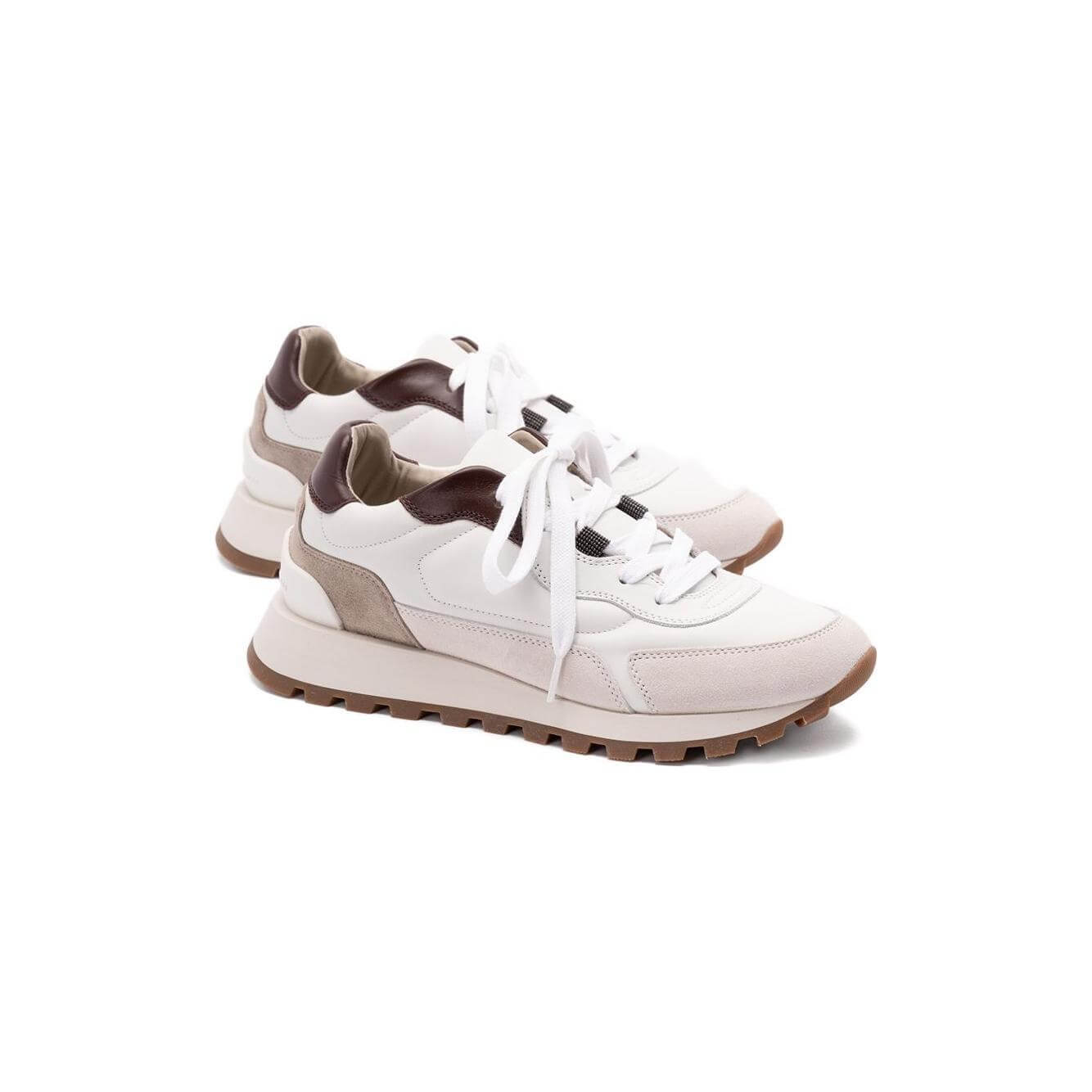 Brunello Cucinelli Calfskin and suede runners MZGSG3028PC7592-AI25