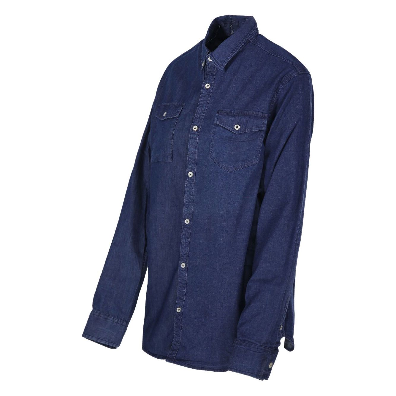 E.L.V. DENIM Shirts Blue