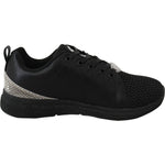 Plein Sport Exquisite Black Runner Gisella Sports Sneakers 4059623082449