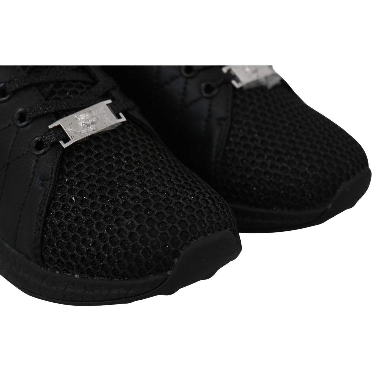 Plein Sport Exquisite Black Runner Gisella Sports Sneakers 4059623082449