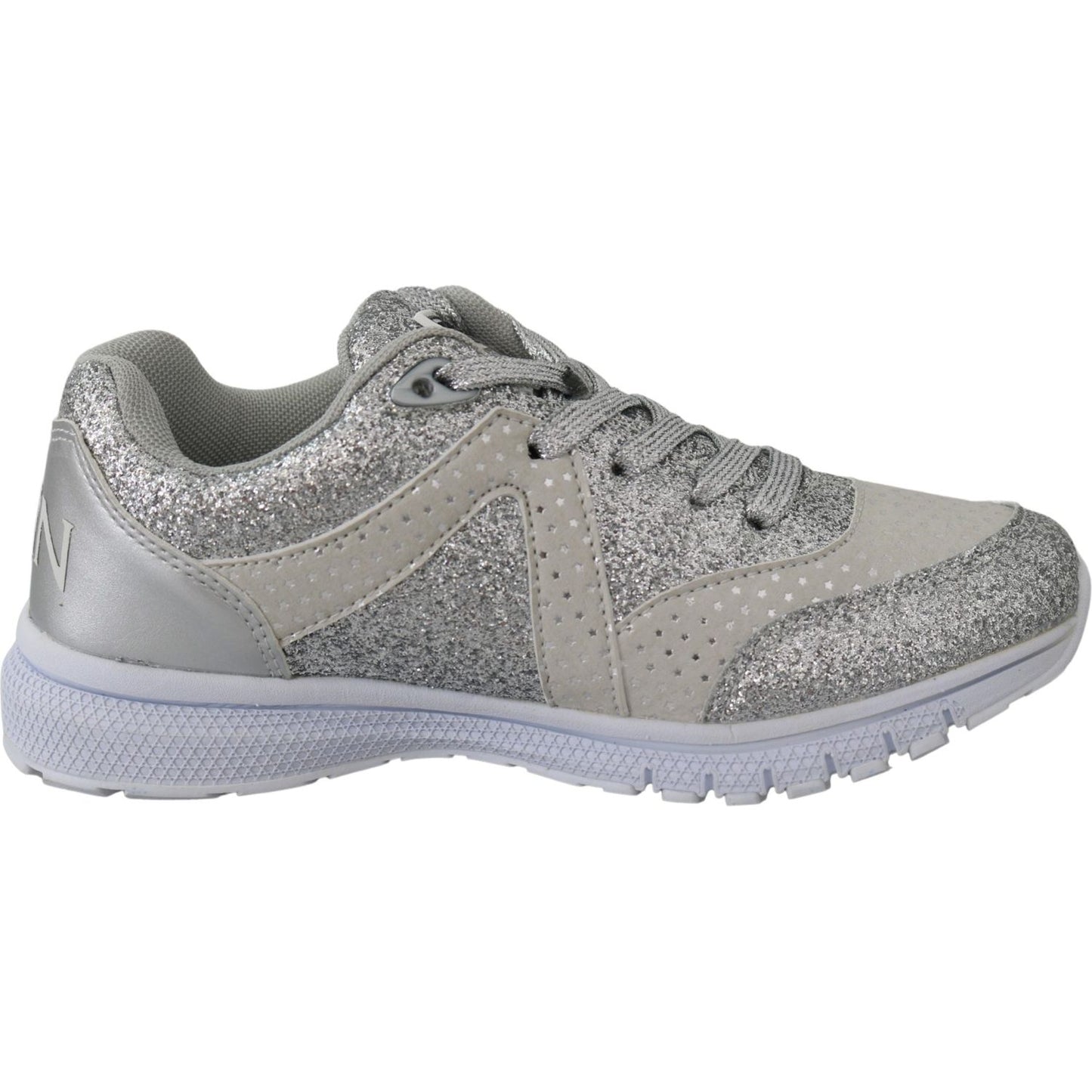 Plein Sport Chic Silver Runner Jasmines Sneakers 4059623083170