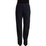 Exte Black High Waist Tapered Cotton Pants PAN71802 - 50