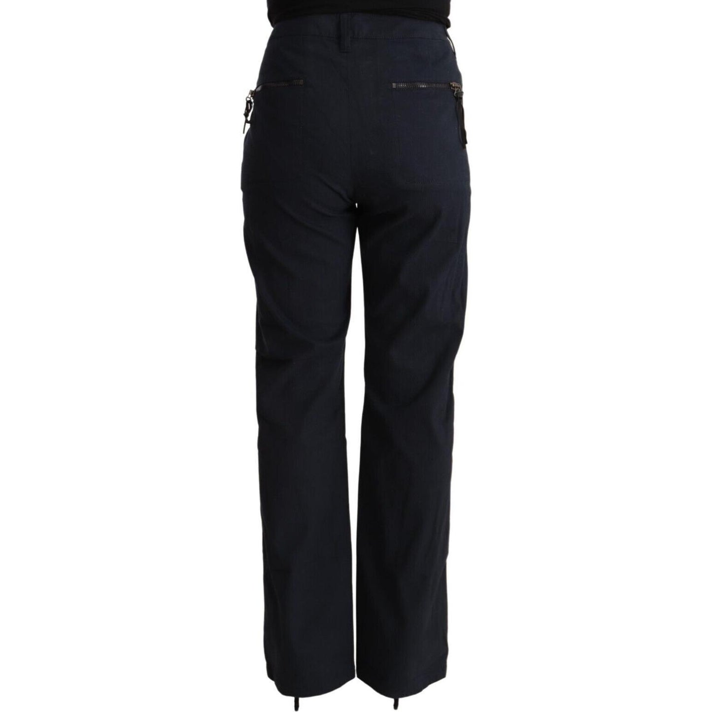Exte Black High Waist Tapered Cotton Pants PAN71802 - 50