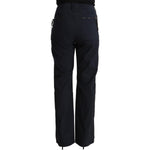 Exte Black High Waist Tapered Cotton Pants PAN71802 - 50