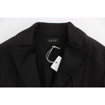 Exte Black Stretch Single Breasted Blazer Jacket SIG30905-3