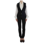 Exte Black One Button Three Piece Suit SIG30908-42