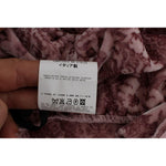 Exte Pink Floral Print Viscose Silk Blouse Top SIG30931-1