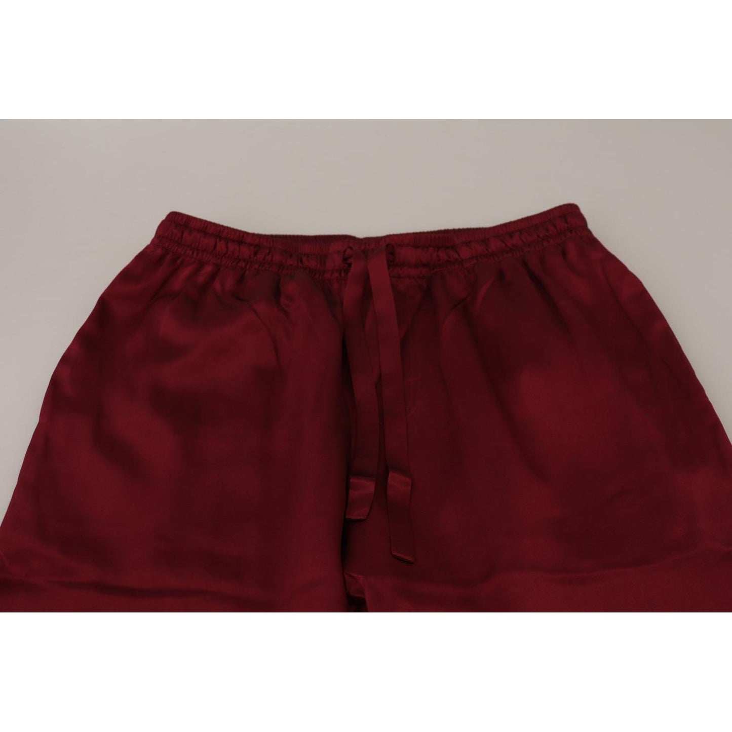 Dolce & Gabbana Bordeaux Silk DG Sleep Lounge Pants PAN74044- 48