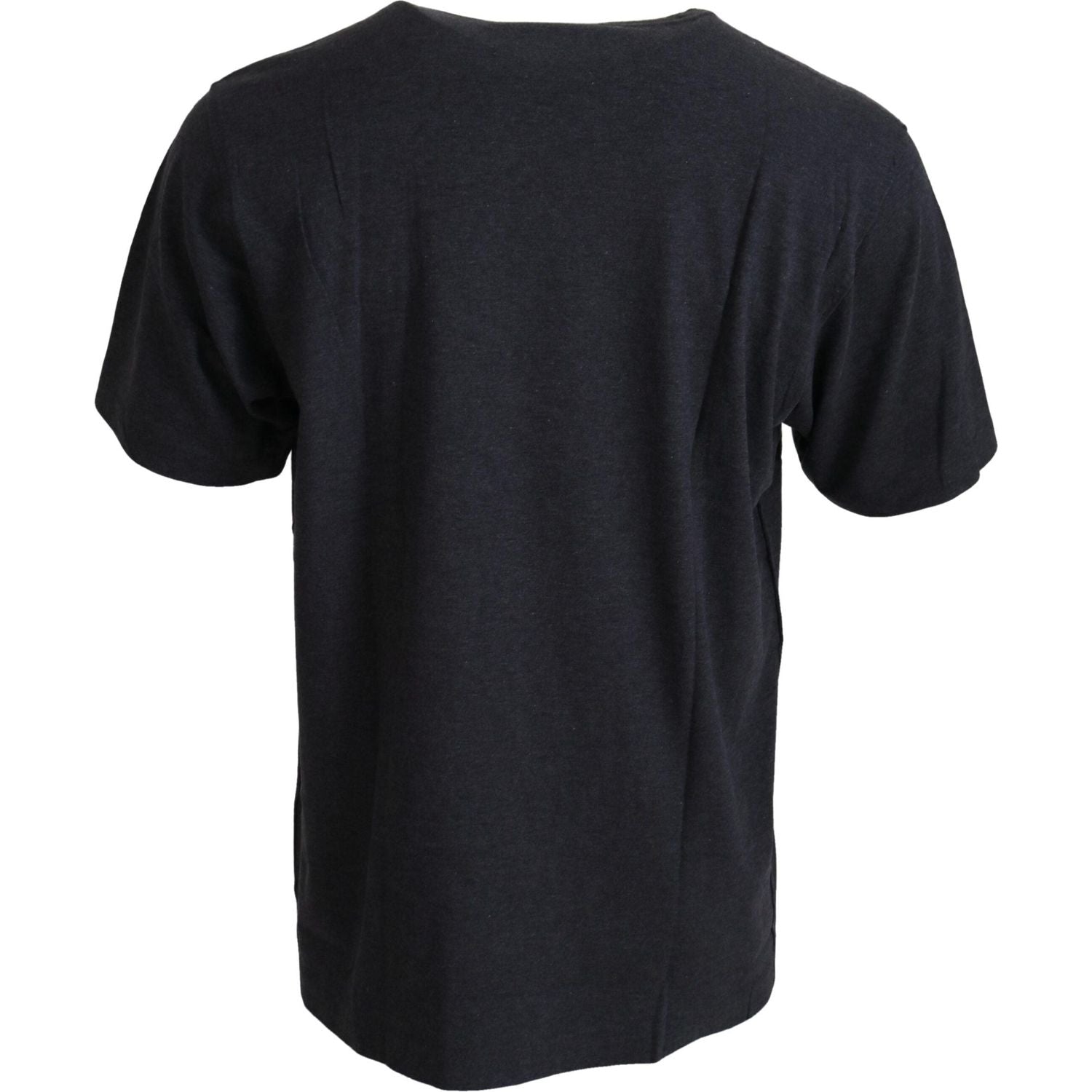 Dolce & Gabbana Gray Crewneck Cotton Short Sleeve  T-shirt