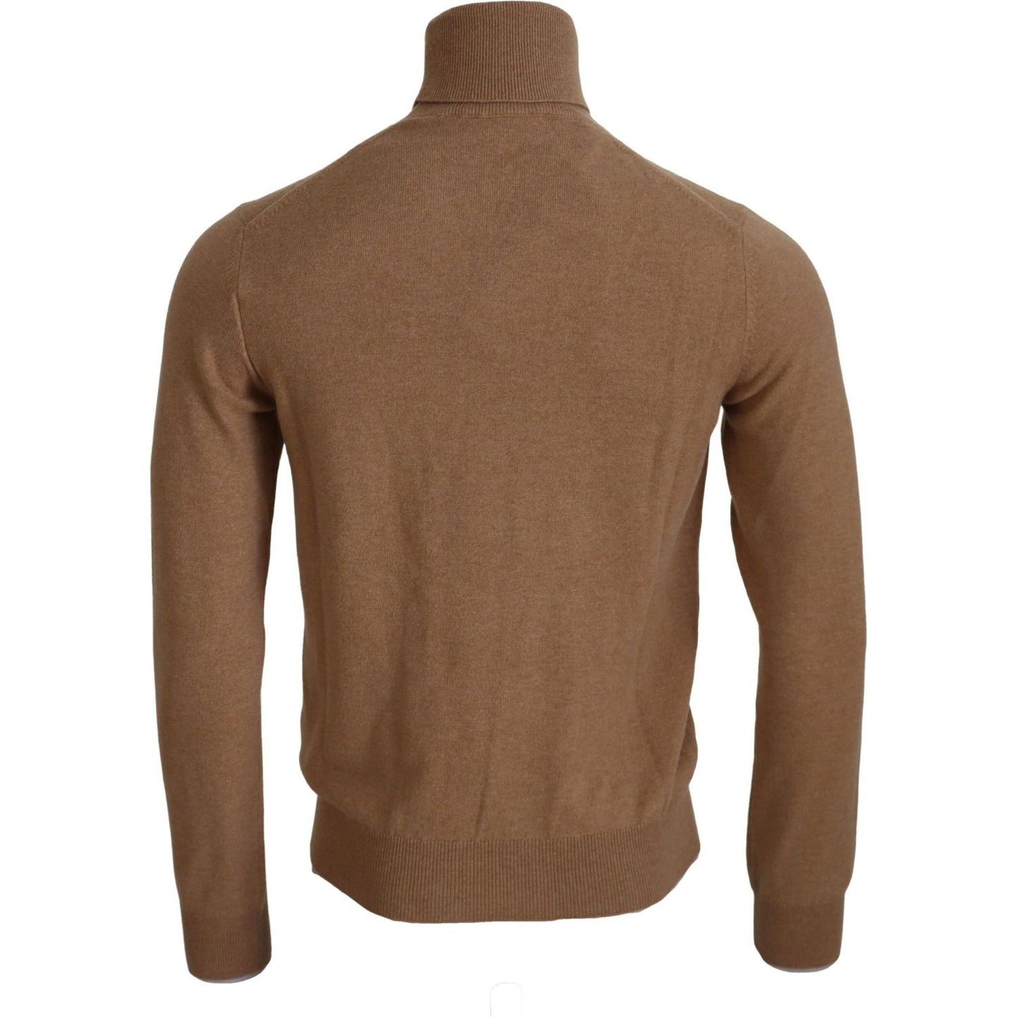 Dolce & Gabbana Beige Cashmere Turtleneck Pullover Sweater MAN SWEATERS